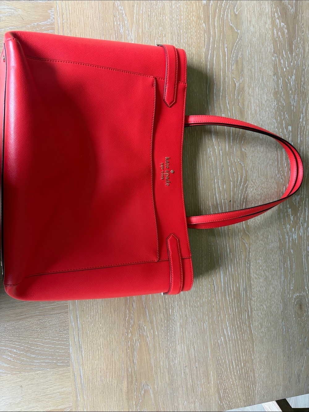 kate spade Orange/Red Leather Structured Tote